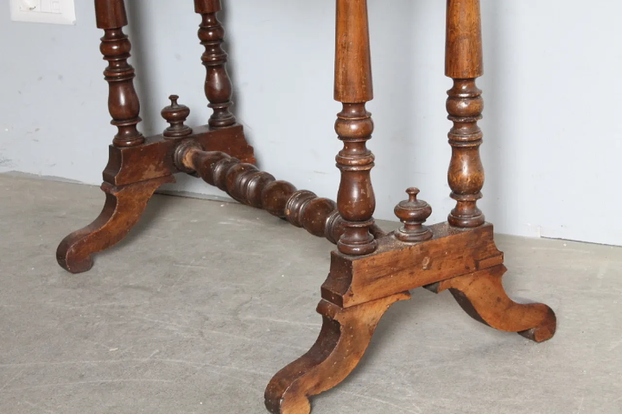 Tavolino scrittoio Carlo X noce e acero intarsiato, 1830 7