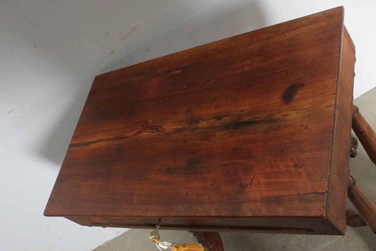 Tavolino scrittoio Carlo X noce e acero intarsiato, 1830 9