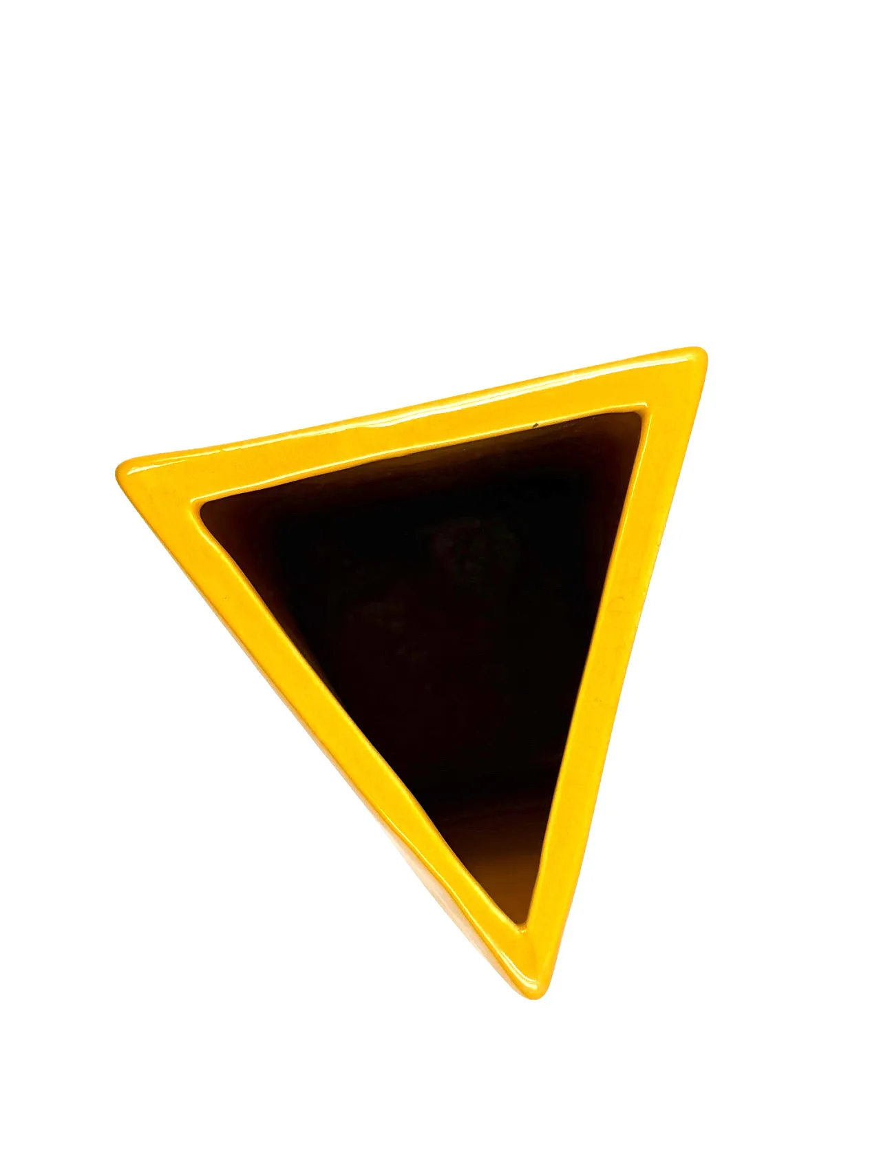 Vaso giallo Space Age, Pietro Arosio, Parravicini Italia, anni '70 10