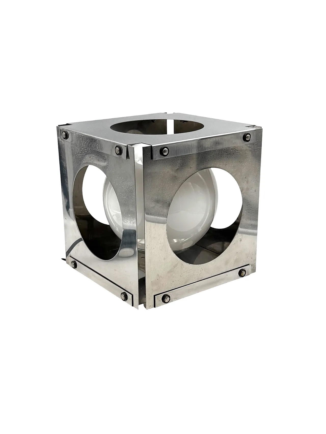 Space Age Cubic Table Lamp, Italy 1970s 8