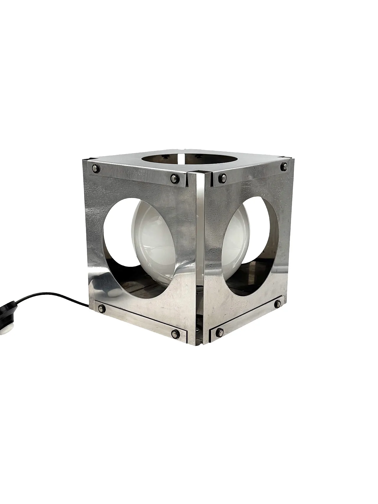 Space Age Cubic Table Lamp, Italy 1970s 10