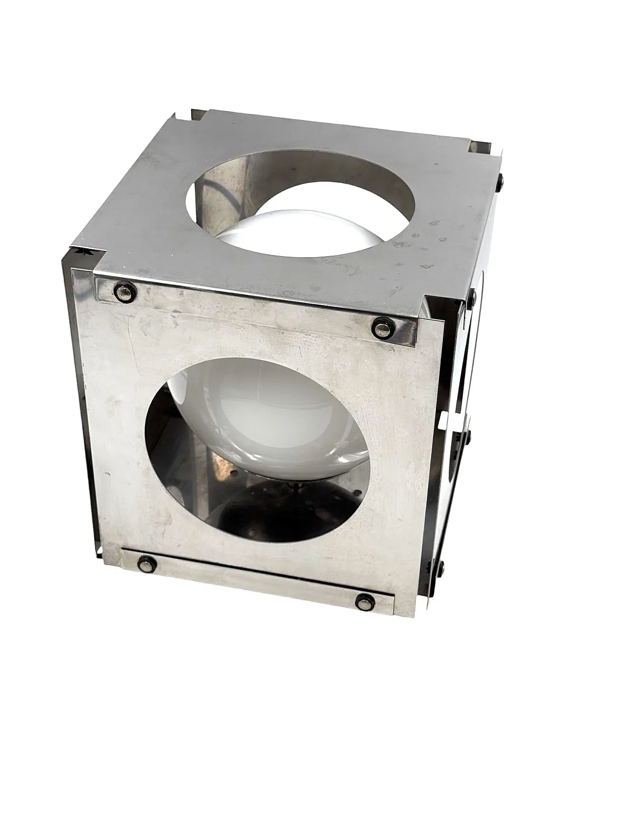 Space Age Cubic Table Lamp, Italy 1970s 12