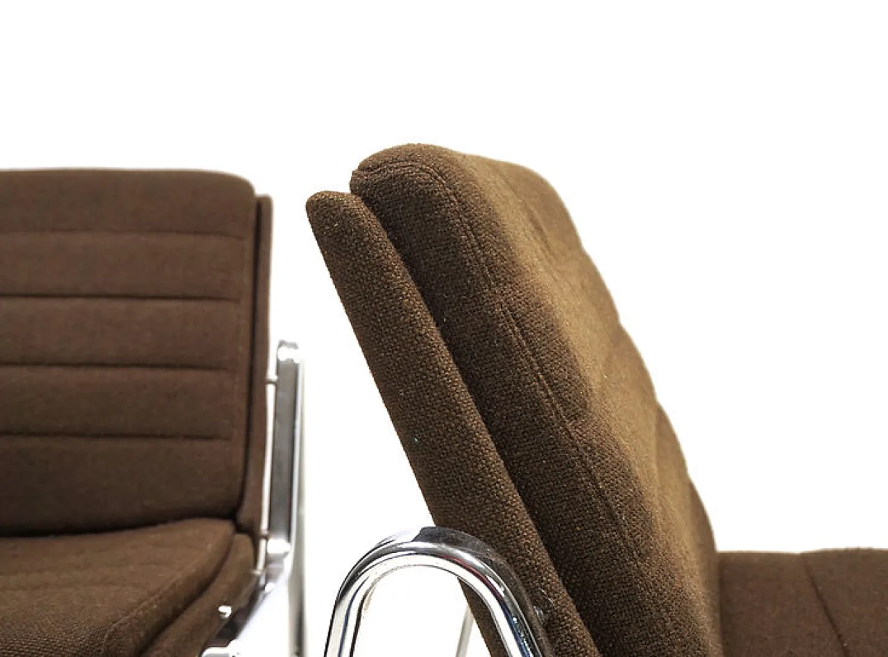 Coppia di sedie lounge cromate di Drabert di Gerd Lange, anni '70 11