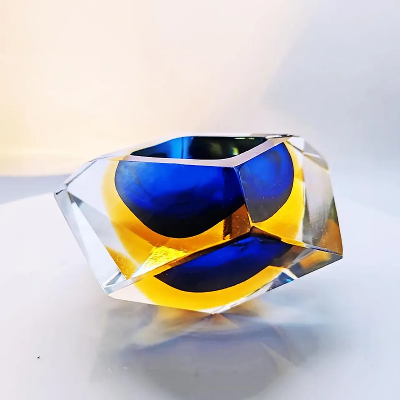 Posacenere in vetro di Murano di Flavio Poli per Seguso, anni '60 1