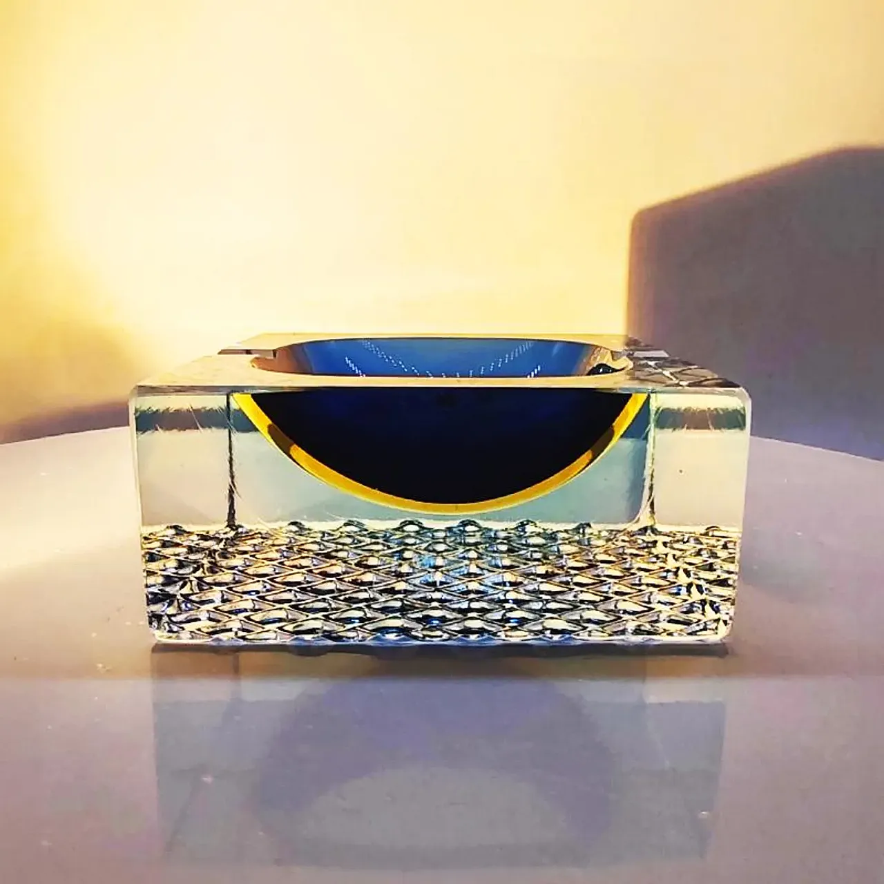 Posacenere in vetro di Murano di Flavio Poli per Seguso, anni '60 1