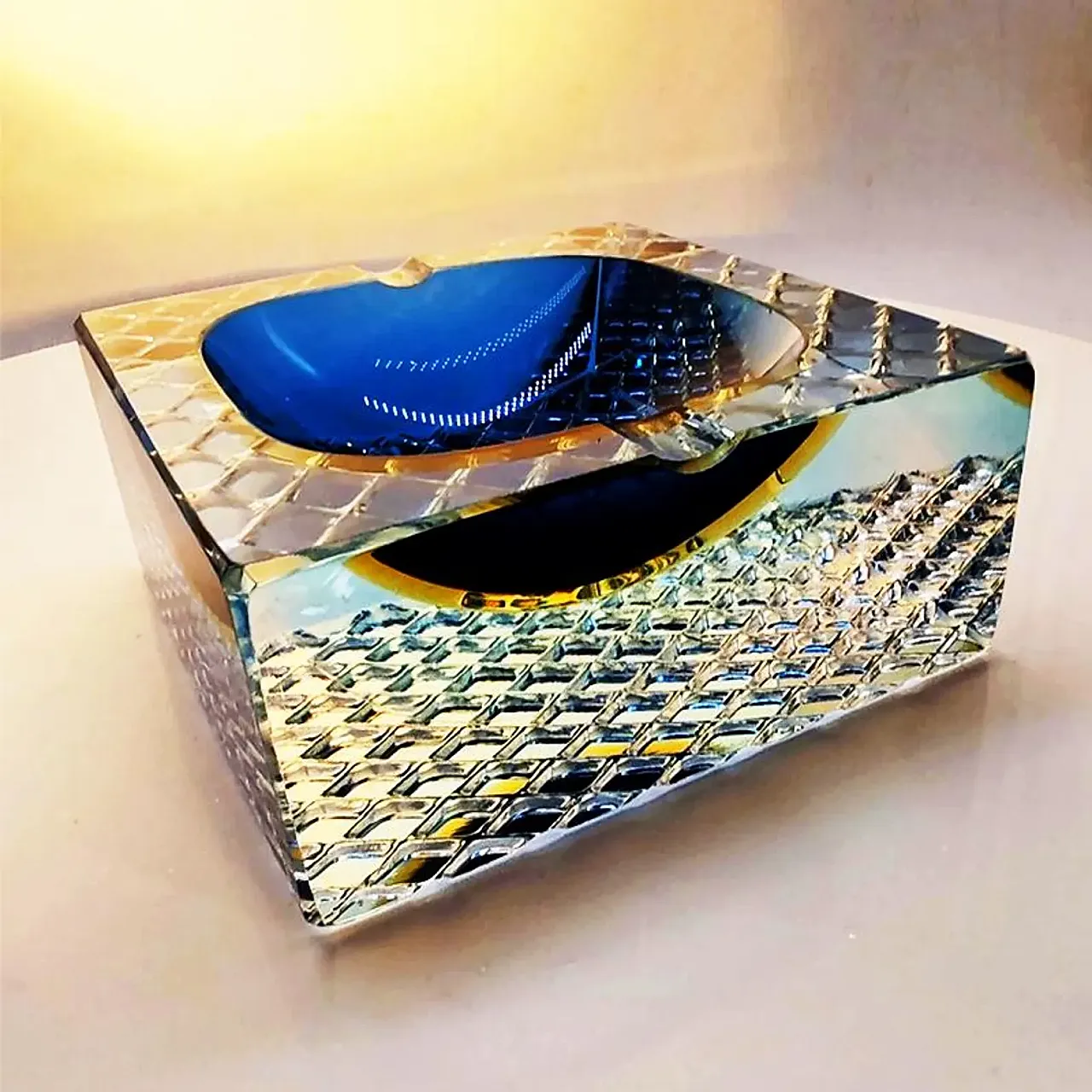 Posacenere in vetro di Murano di Flavio Poli per Seguso, anni '60 6