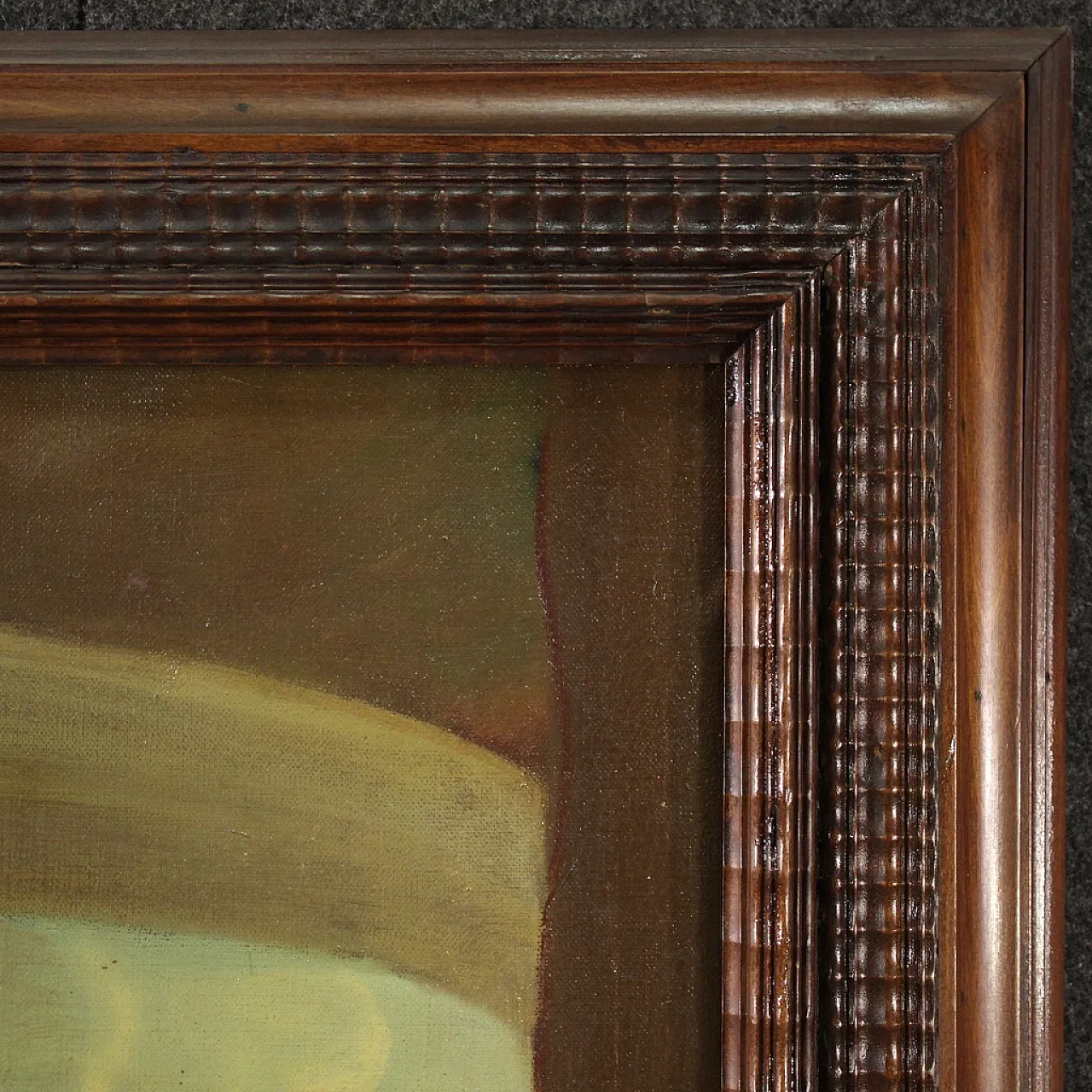 Mattia Traverse, Genre scene, oil painting signed, 20th century 11