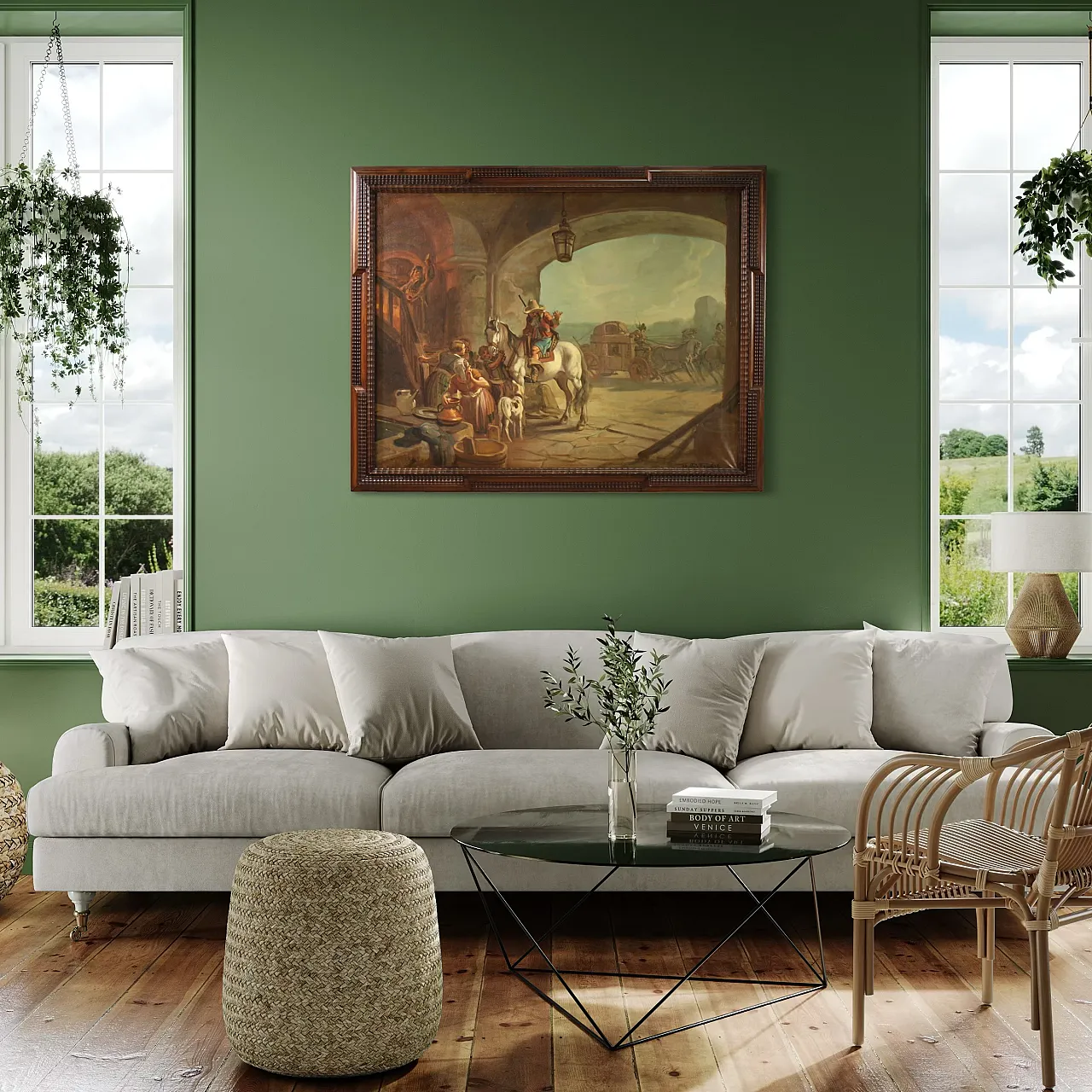 Mattia Traverse, Genre scene, oil painting signed, 20th century 14