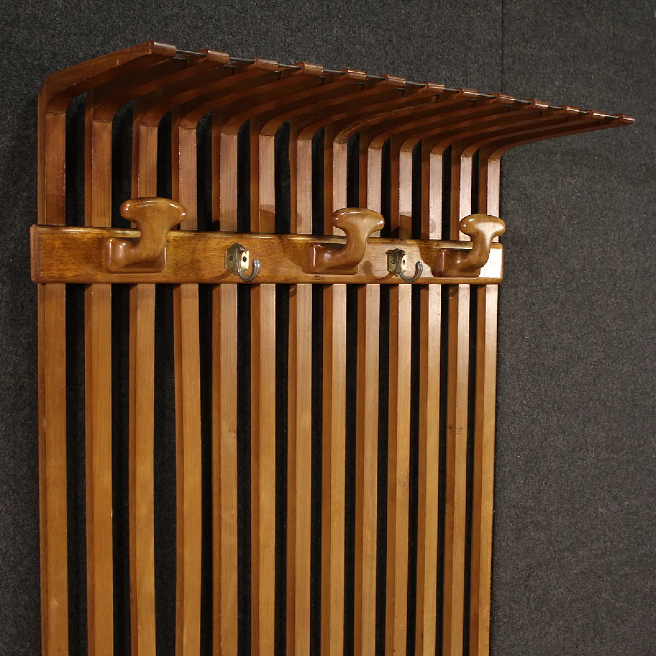 Appendiabiti da muro a stecche design anni '60 4