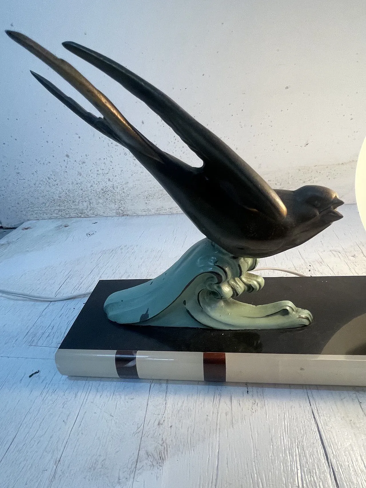 Lampada da tavolo Art Deco, Francia, anni '30 1