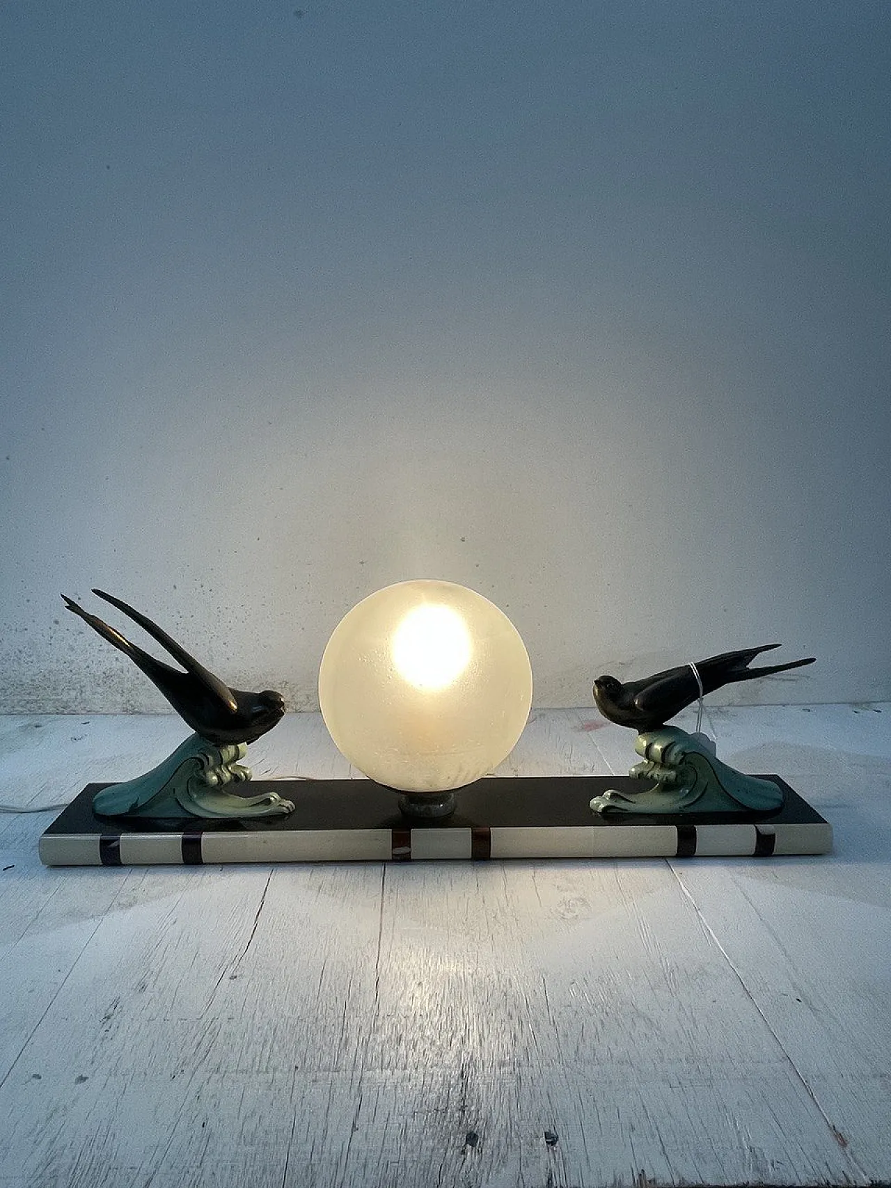 Lampada da tavolo Art Deco, Francia, anni '30 4