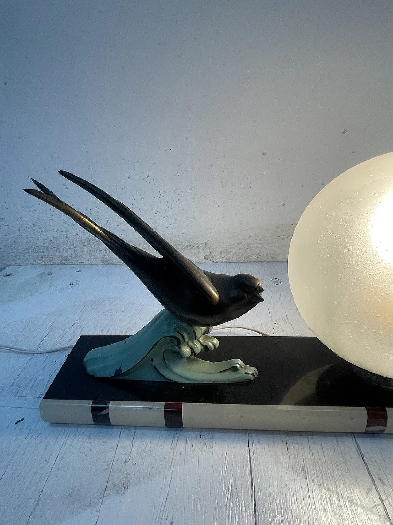 Lampada da tavolo Art Deco, Francia, anni '30 5