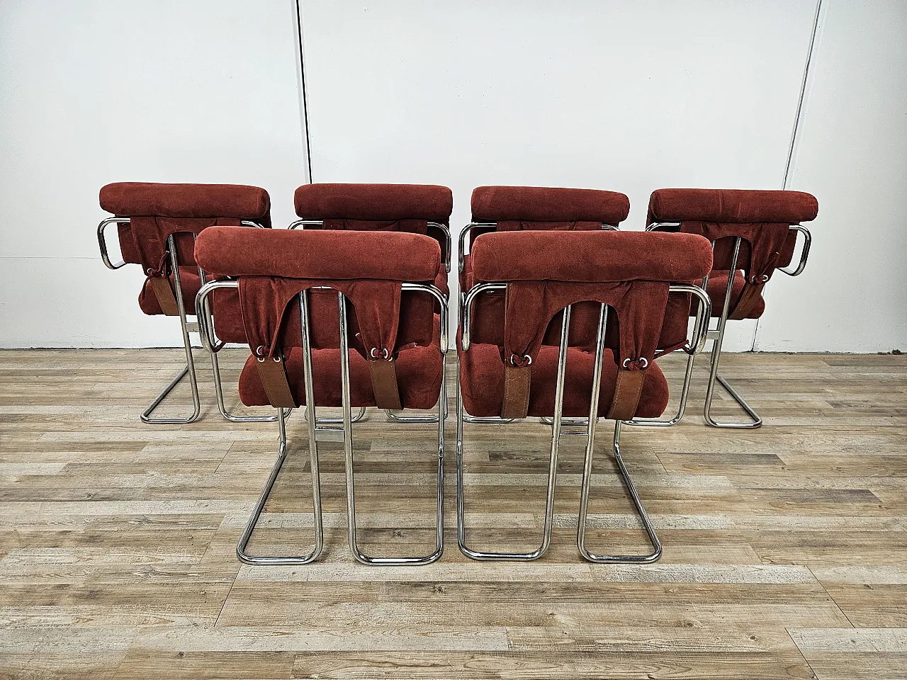 6 sedie da pranzo Tucroma di Guido Faleschini per i 4 Mariani, 1970 3