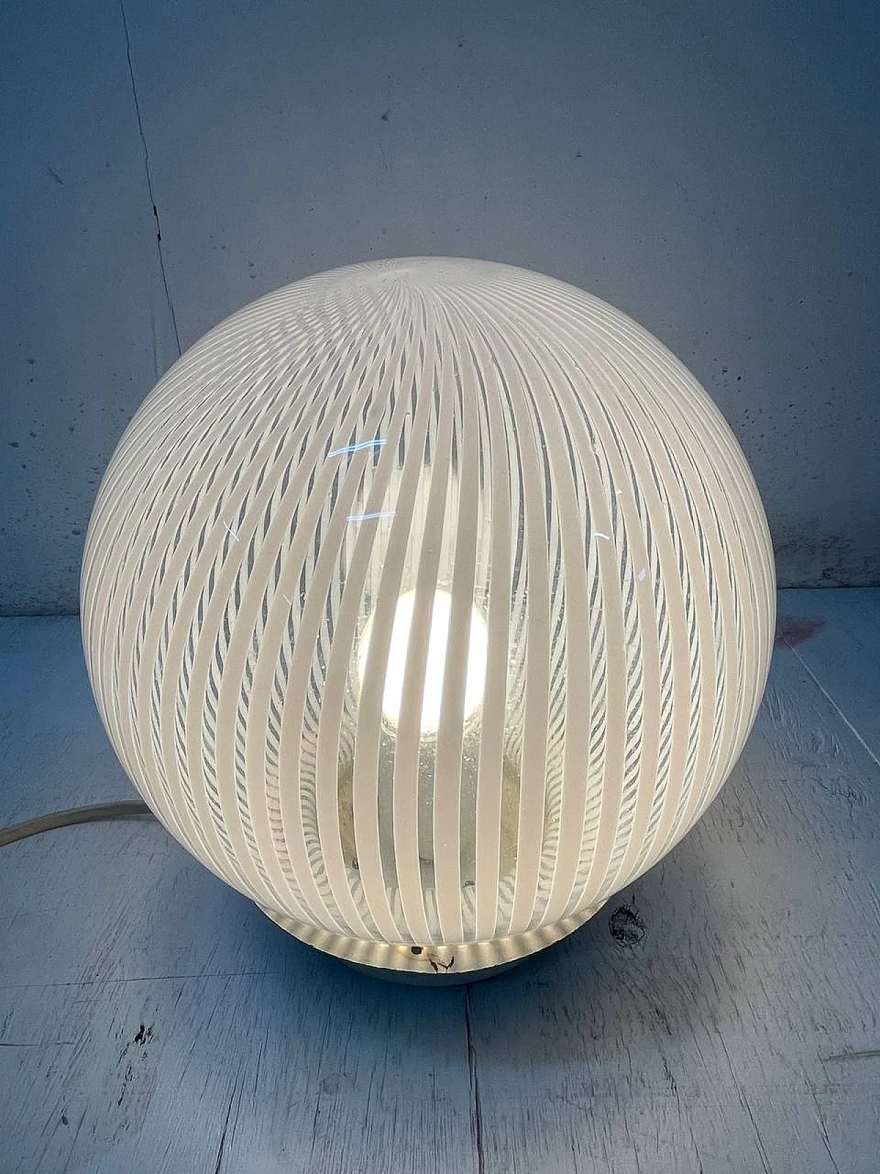 Ludovico Diaz de Santillana Venini Table Lamp Series Fabrics' 80s 3