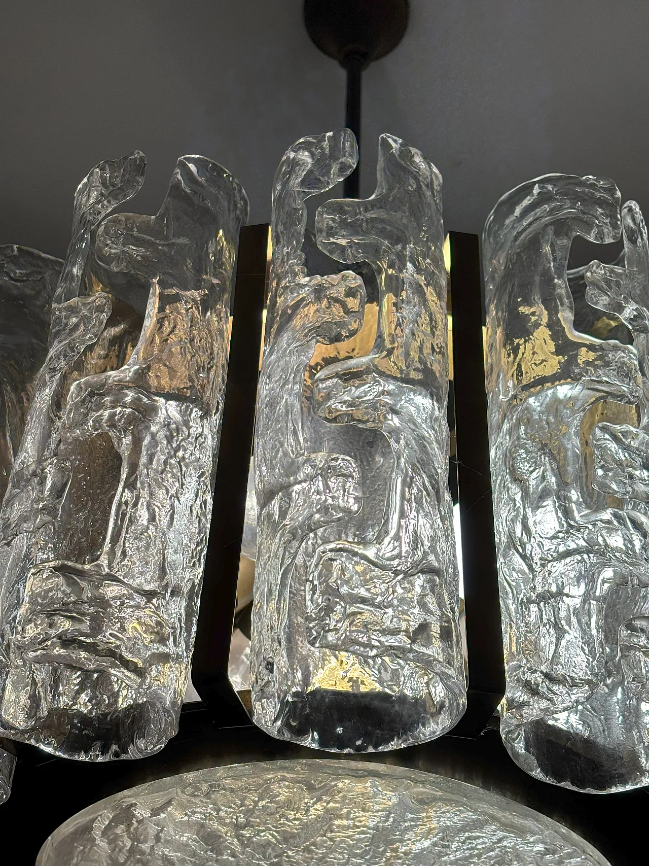 Murano glass chandelier, 1980s 4