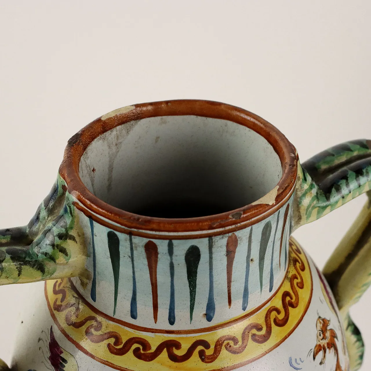 Coppia di vasi in maiolica di Manifattura Toscana, '900 6