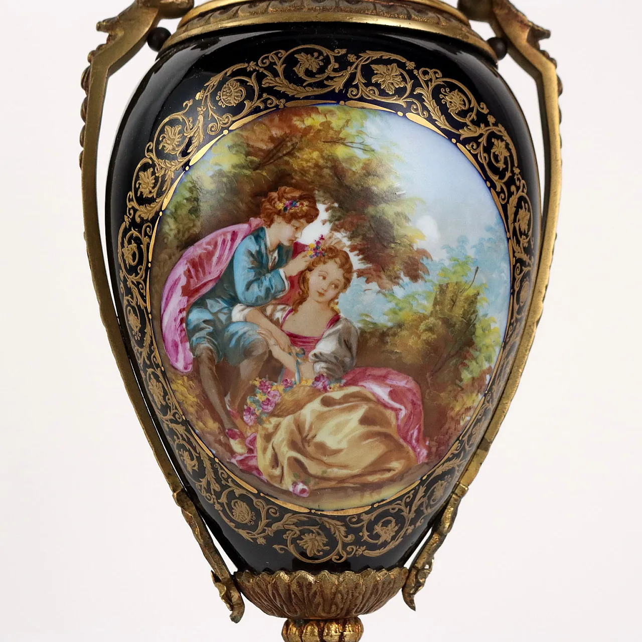 Coppia di vasi Manifattura Pseudo Sèvres, '900 3