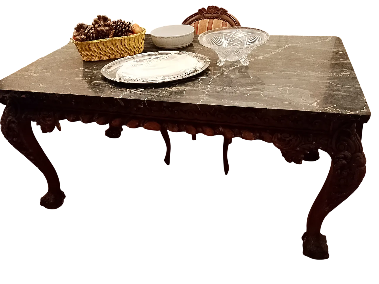 Luis Philippe style coffee table by Fogliano Naples, 20th century 7