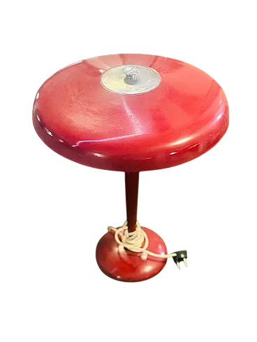 Red Ministerial mushroom lamp, 1950s