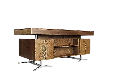 Scrivania da centro brutalista di HR Germania, anni '60