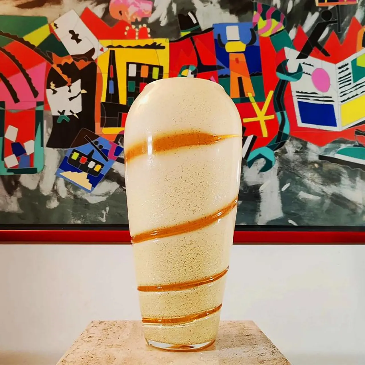 Vase in handcrafted Murano glass, 1960s 5