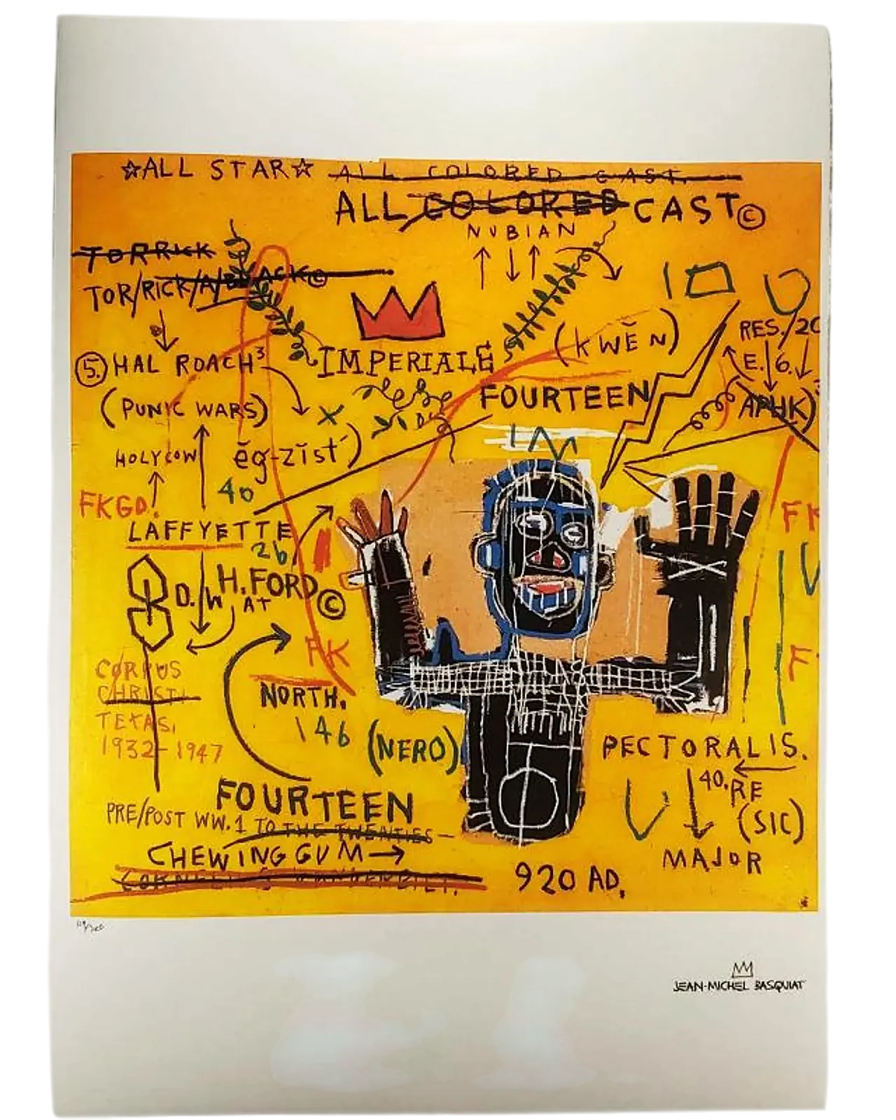 Jean-Michel Basquiat limited edition lithograph, 1990s | intOndo