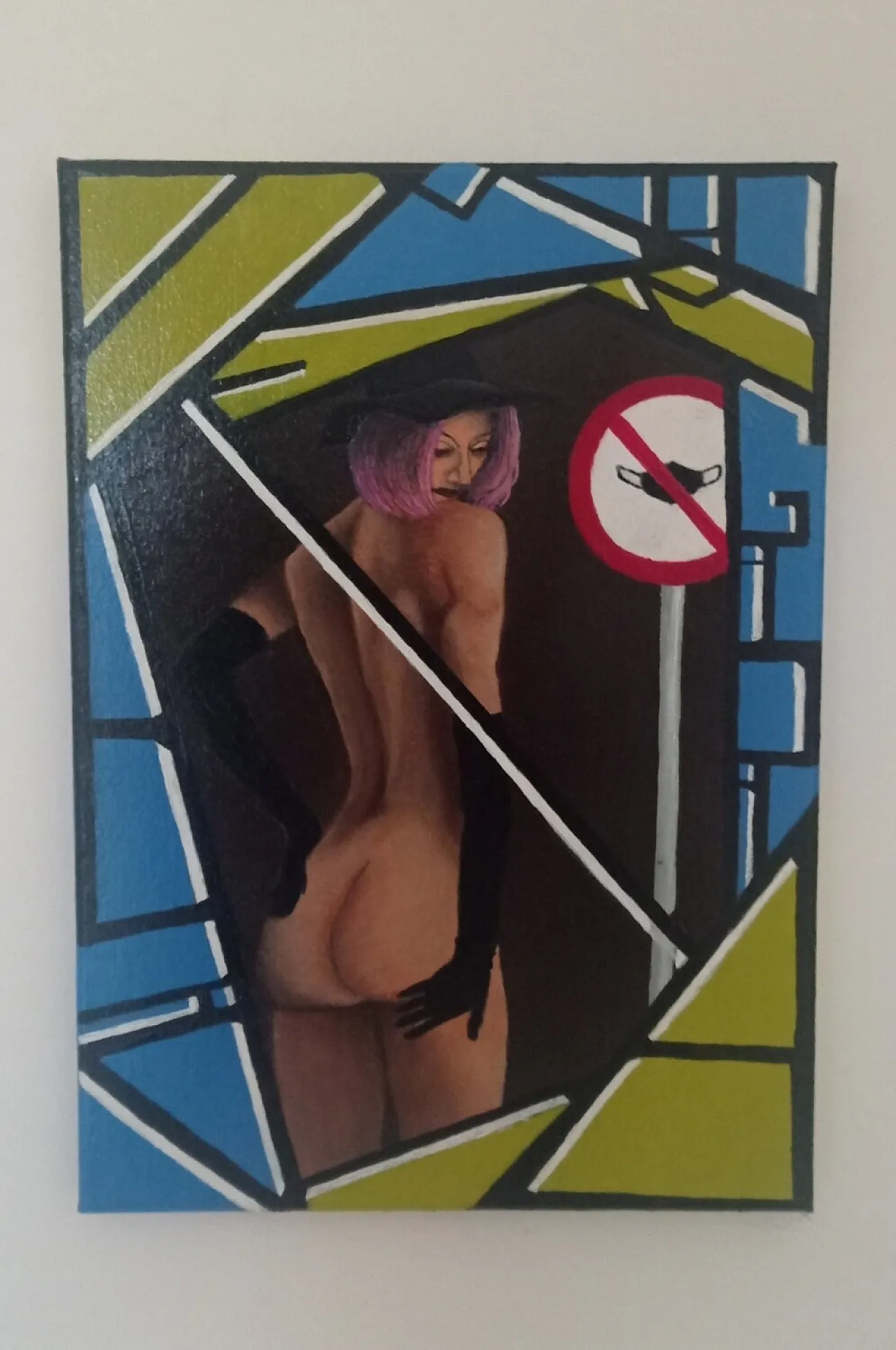 Abstract geometric female nude by Giuseppe Cantatore, 2000s 2