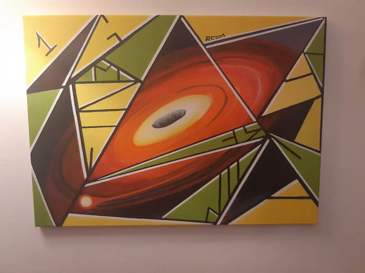 Pulsar by Giuseppe Cantatore, oil on canvas, 2000s 1