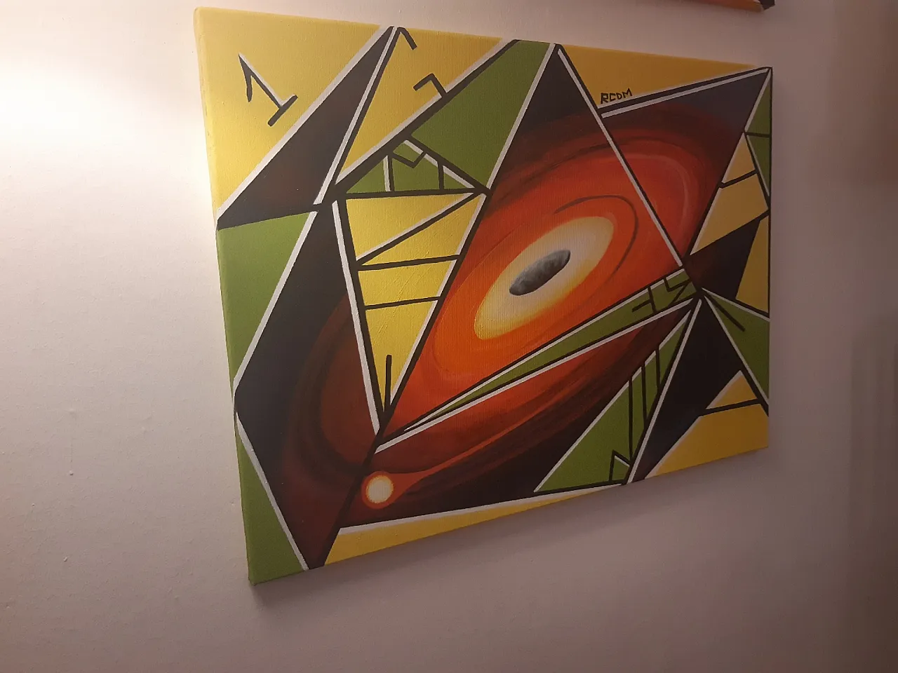 Pulsar by Giuseppe Cantatore, oil on canvas, 2000s 6