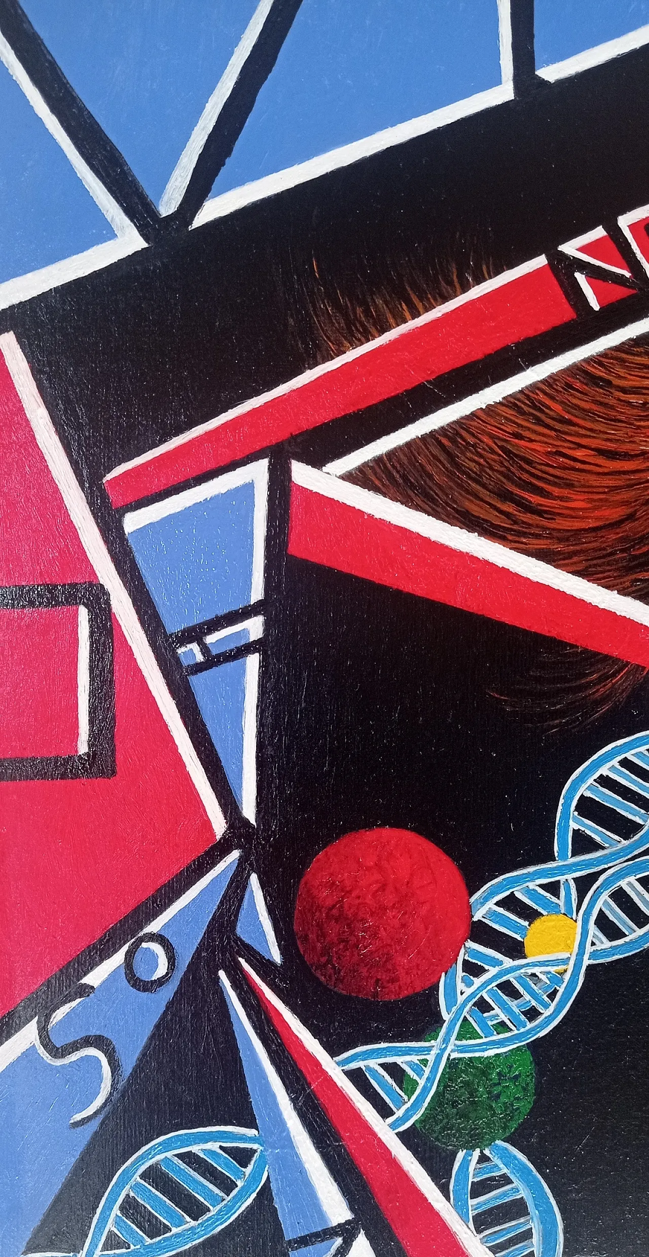 DNA, female nude by Giuseppe Cantatore, oil on canvas, 2000s 7