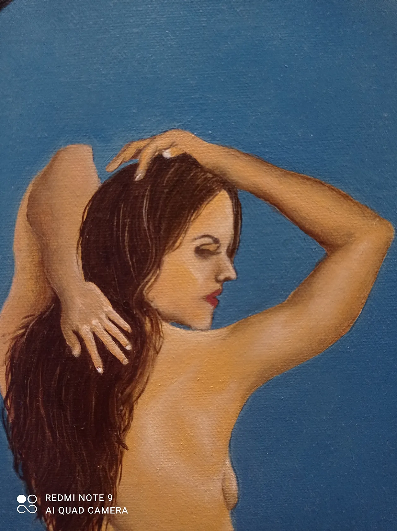 Female nude by Giuseppe Cantatore, oil on canvas, 2000s 2