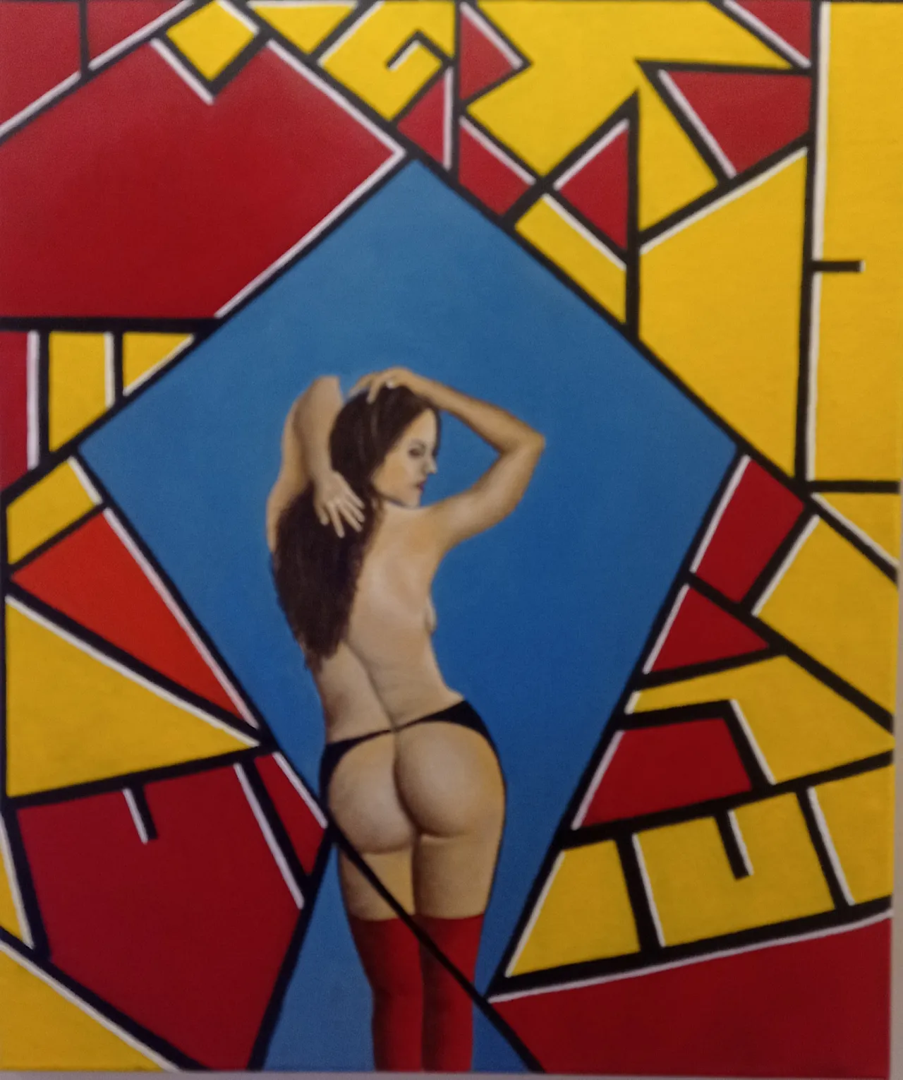 Female nude by Giuseppe Cantatore, oil on canvas, 2000s 5
