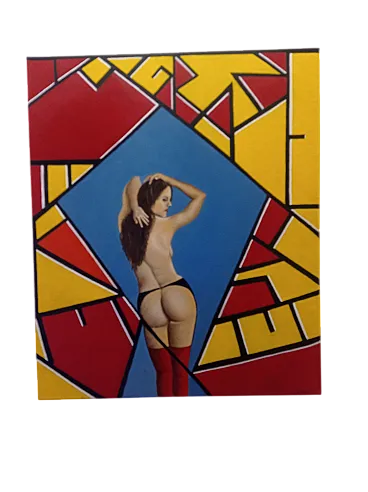 Female nude by Giuseppe Cantatore, oil on canvas, 2000s