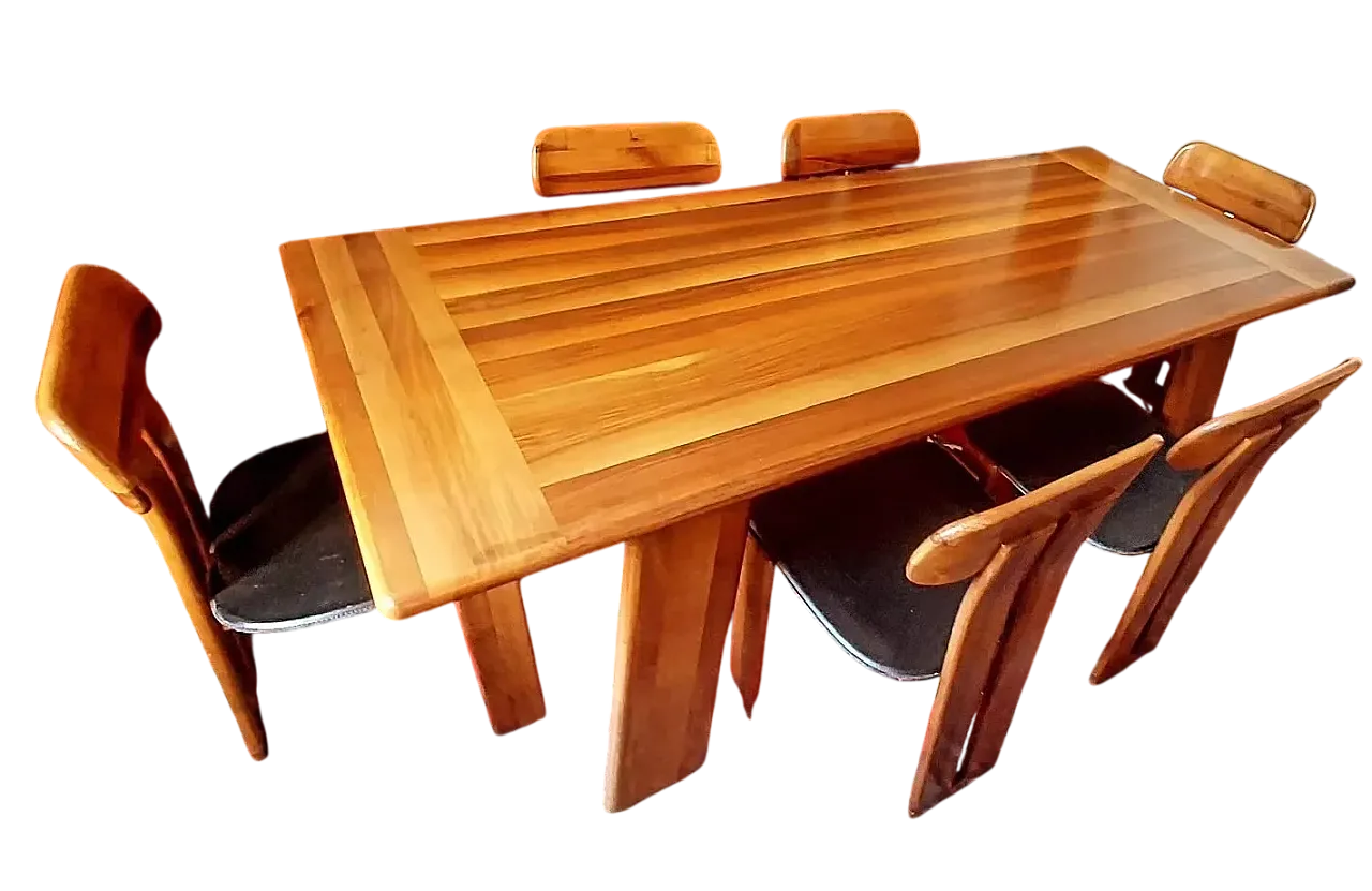 Mario Marenco complete dining set by Mobil Girgi, 1960s 23