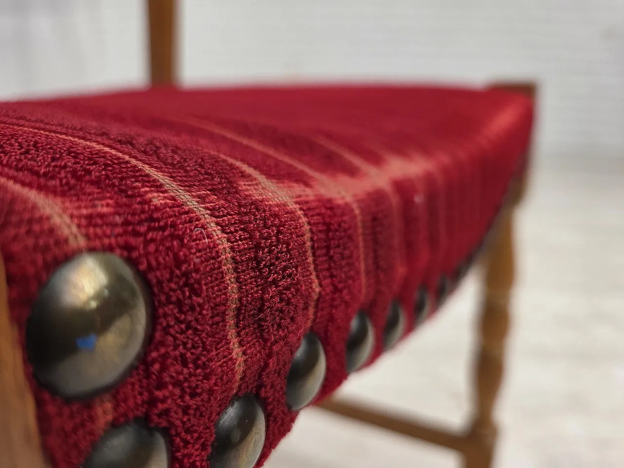 6 Danish dining chairs oak wood, 1970s 7