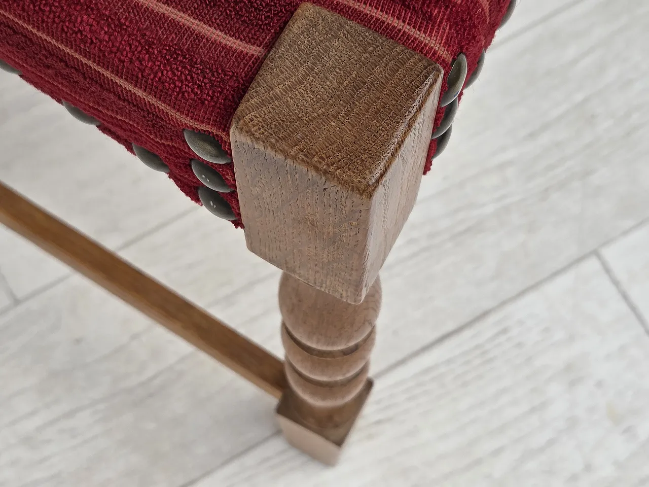 6 Danish dining chairs oak wood, 1970s 10