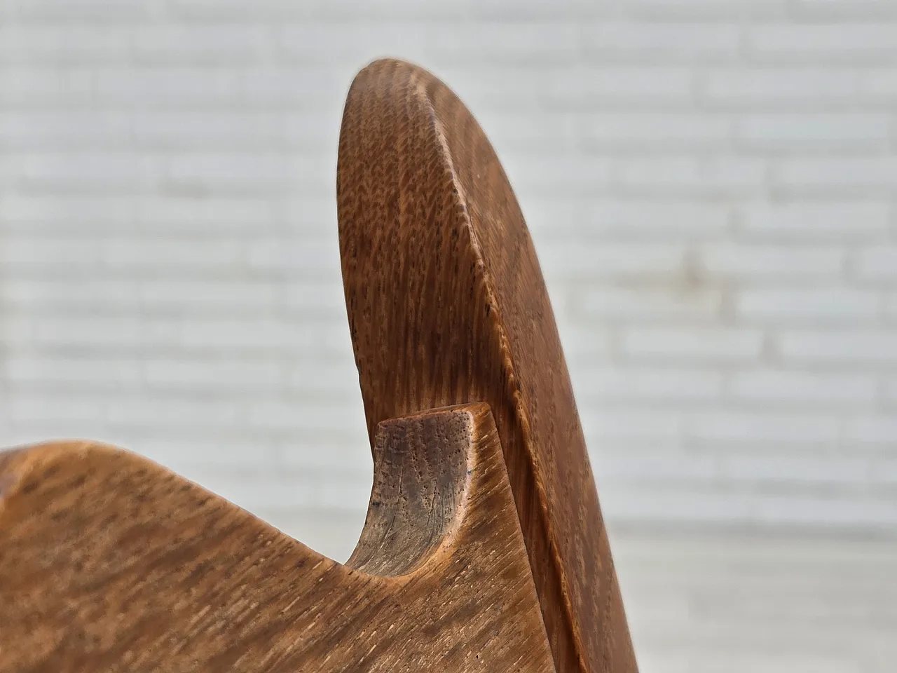 6 Danish dining chairs oak wood, 1970s 12