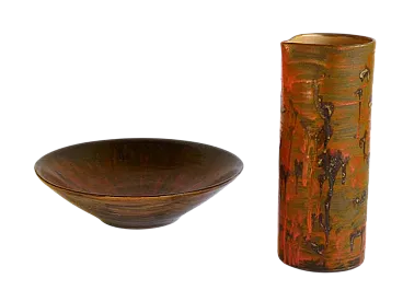 Abstract ceramic set by Alf Gaudenzi, 1960s