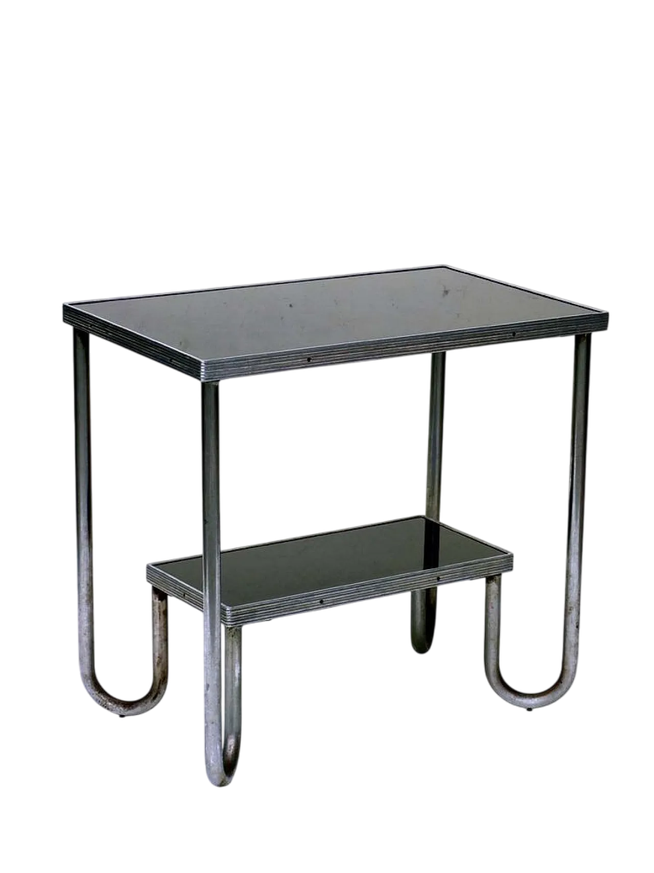 Rationalist Bauhaus coffee table in tubular metal, 1920s 8