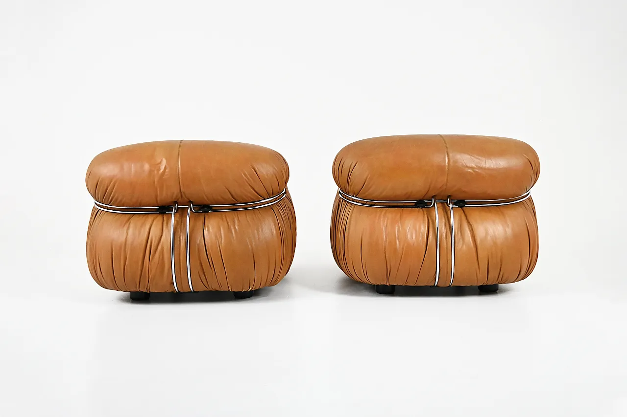 Coppia di poltrone Soriana Afra e Tobia Scarpa per Cassina, anni '70 5