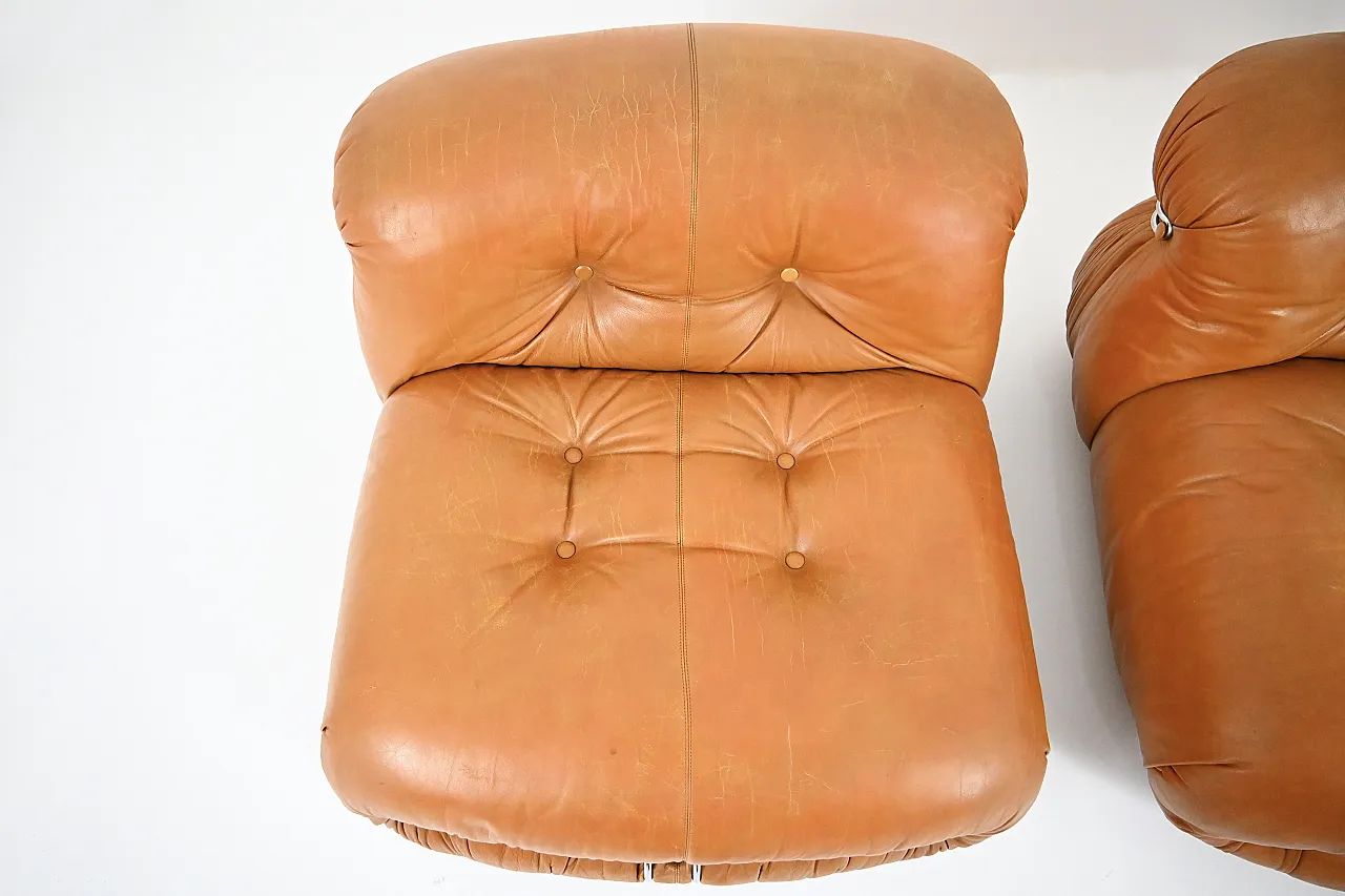Coppia di poltrone Soriana Afra e Tobia Scarpa per Cassina, anni '70 8