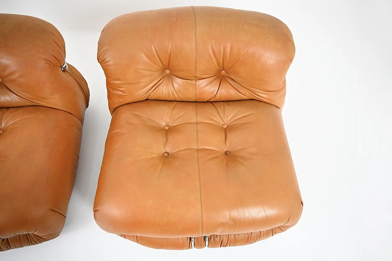 Coppia di poltrone Soriana Afra e Tobia Scarpa per Cassina, anni '70 9