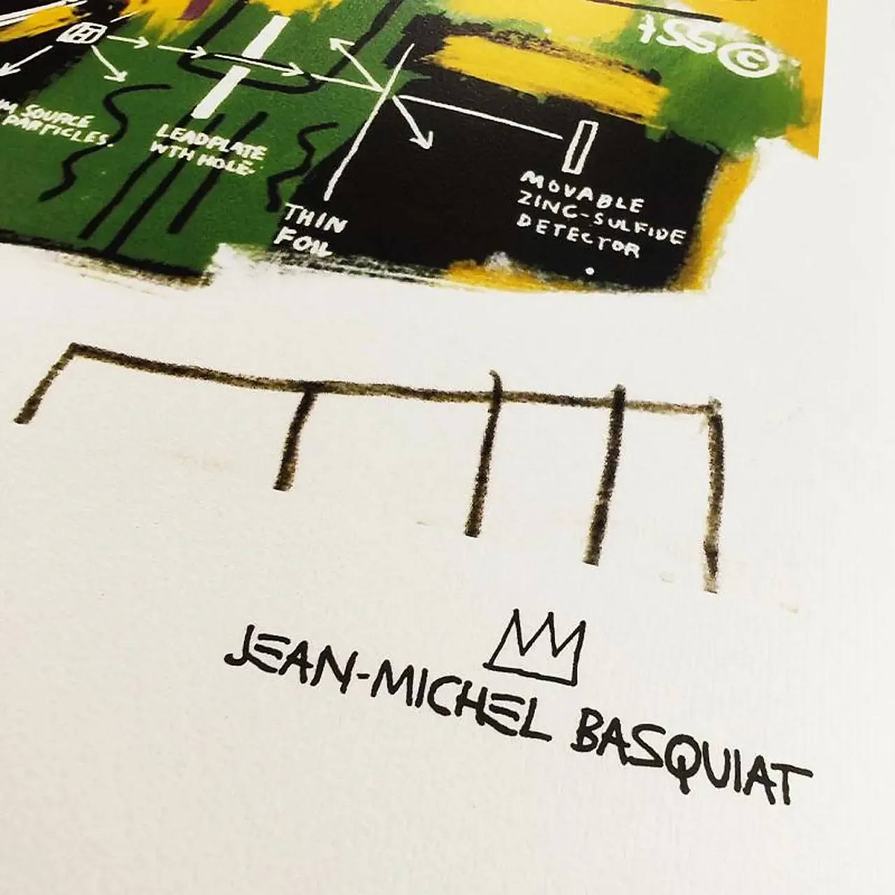 Jean-Michel Basquiat lithograph numbered in pencil, 1990s 3