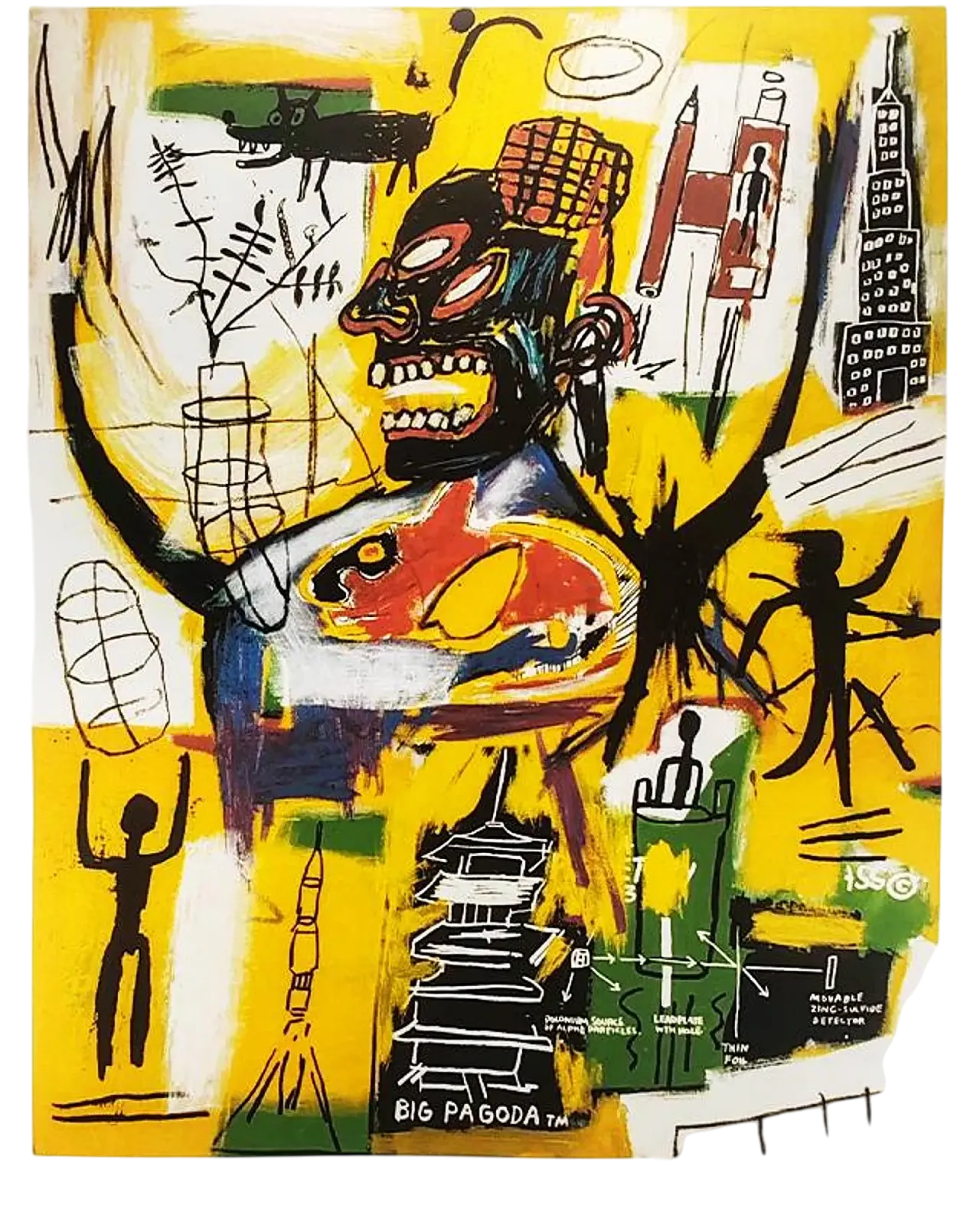 Jean-Michel Basquiat lithograph numbered in pencil, 1990s 11