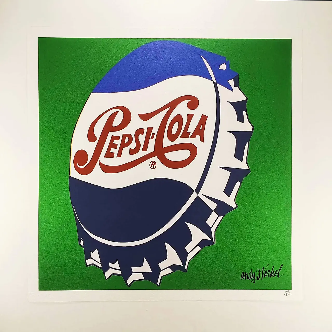 PepsiCola, litografia in edizione limitata di Andt Warhol, anni '80 2