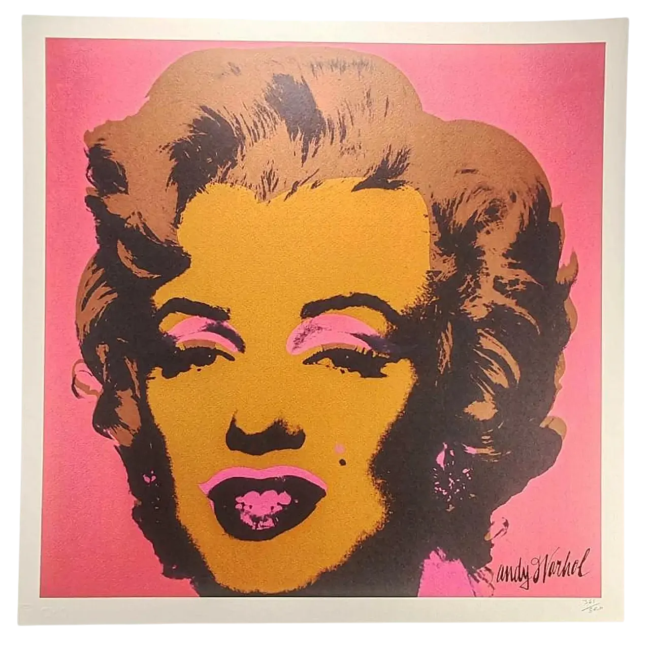 Maryling Monroe, litografia edizione limitata di Andy Warhol, anni '80 9