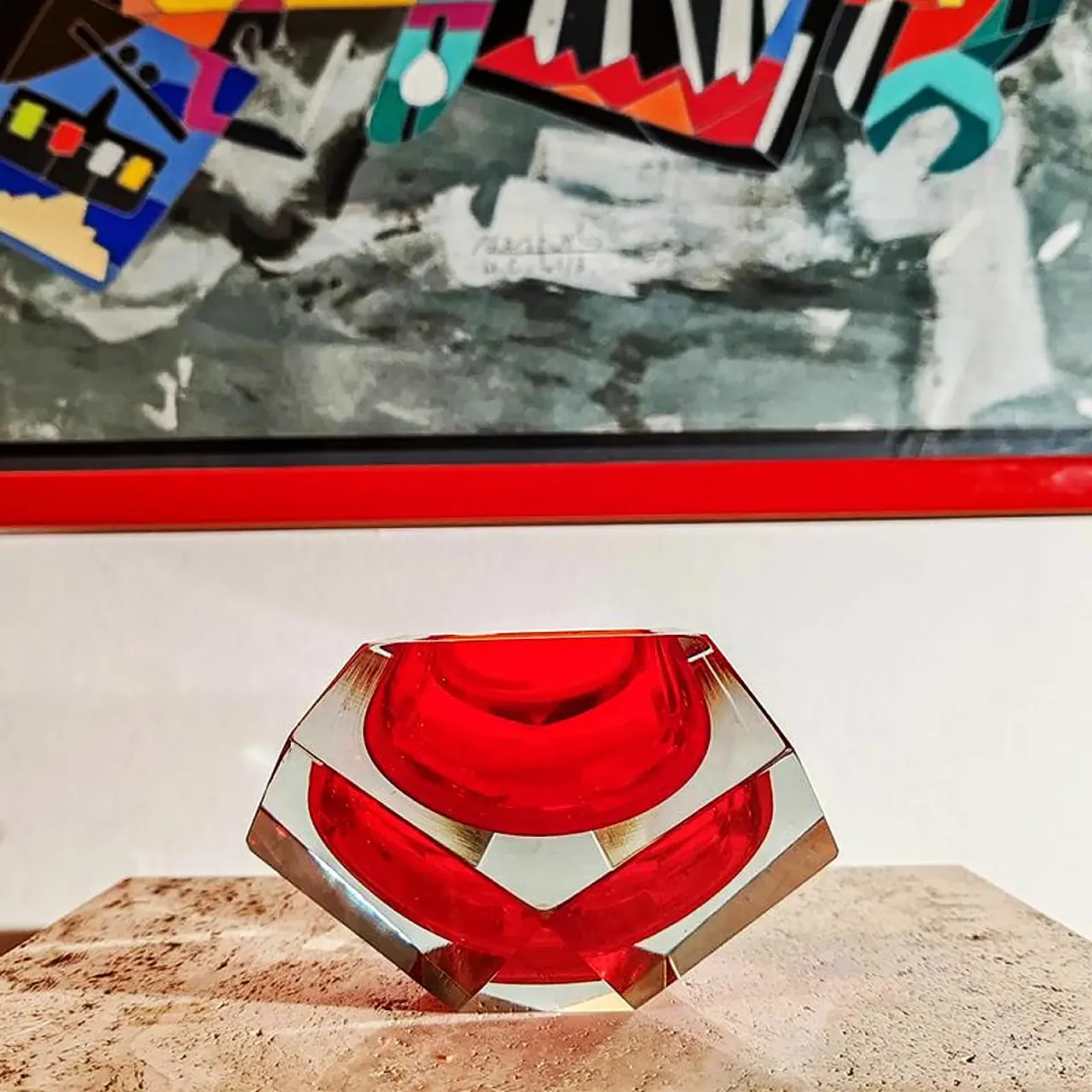 Posacenere in vetro di Murano di Flavio Poli per Seguso, anni '60 8