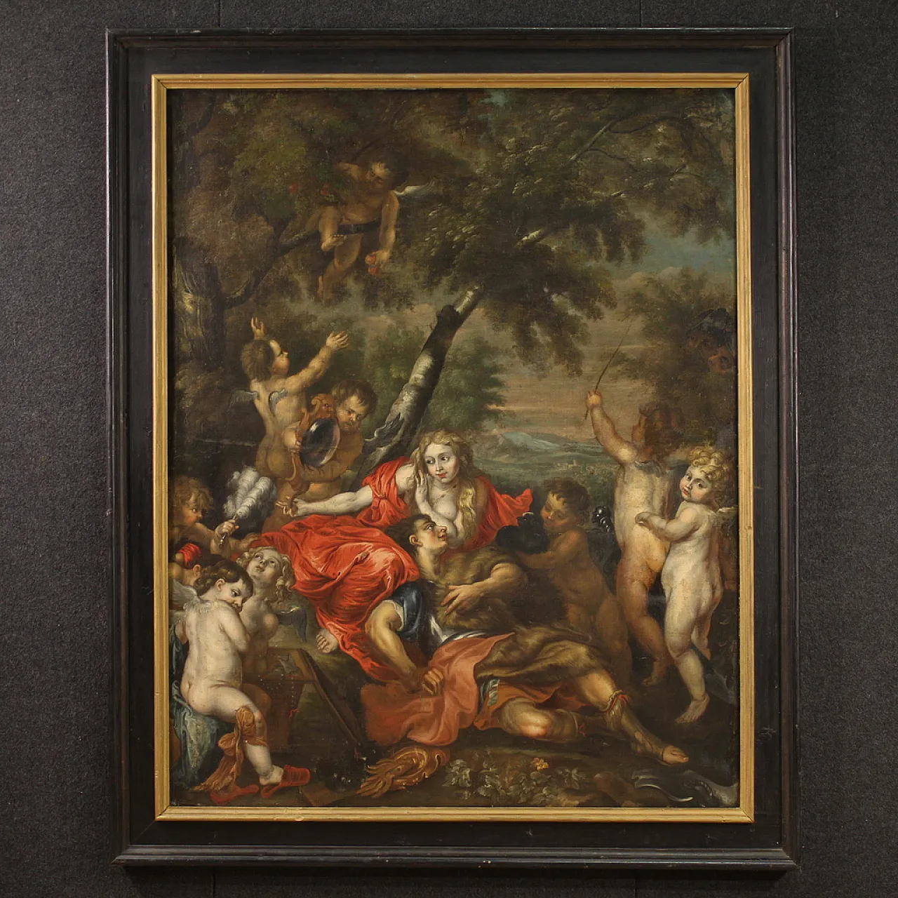 Mythological painting, allegory of Venus and Mars, 17th century 2