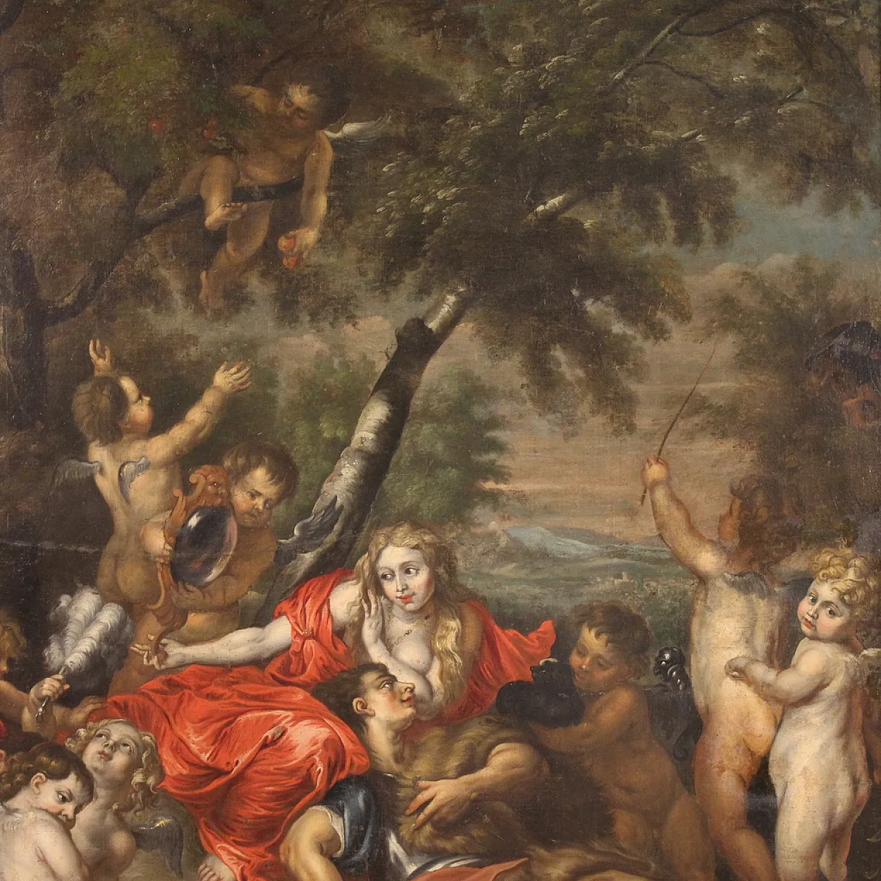 Mythological painting, allegory of Venus and Mars, 17th century 4