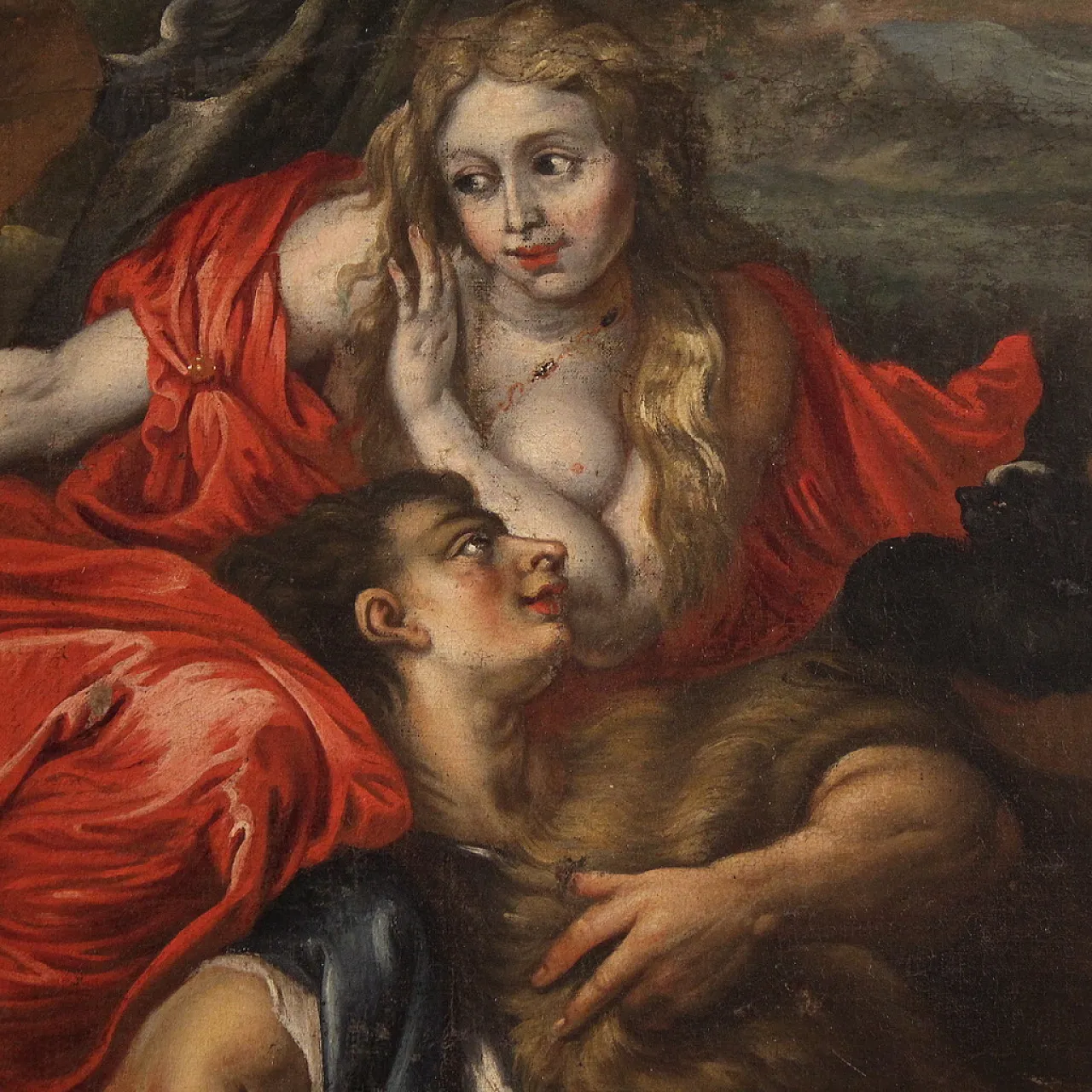 Mythological painting, allegory of Venus and Mars, 17th century 6